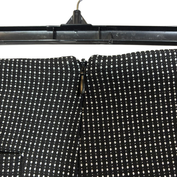 Zara Trafaluc Black Belted Asymmetric Polka Dot Skort Small Neutral Mini Shorts - Picture 7 of 10